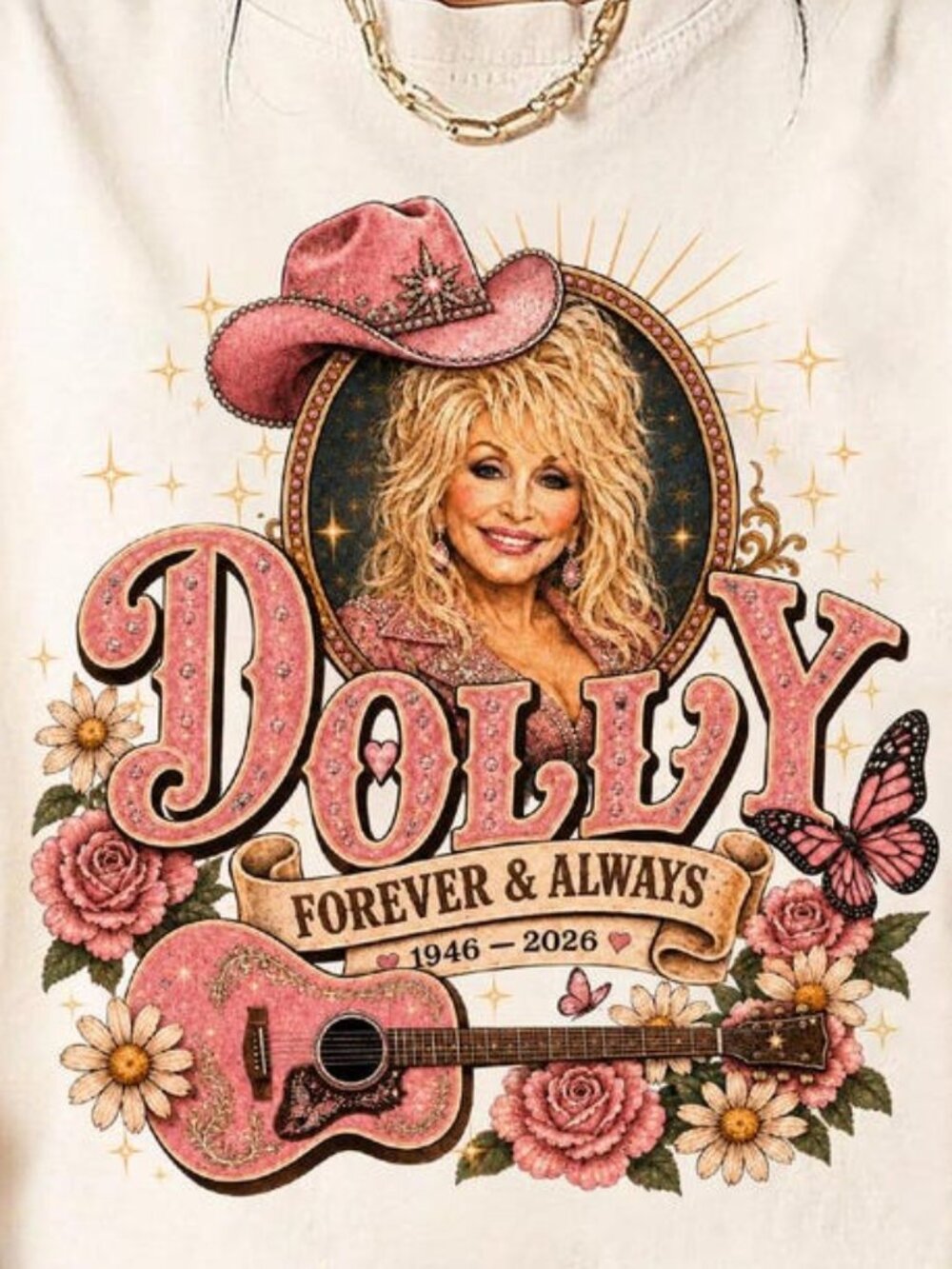 Dolly Parton Memorial Shirt, RIP Dolly Parton Tee - Picture 2 of 4